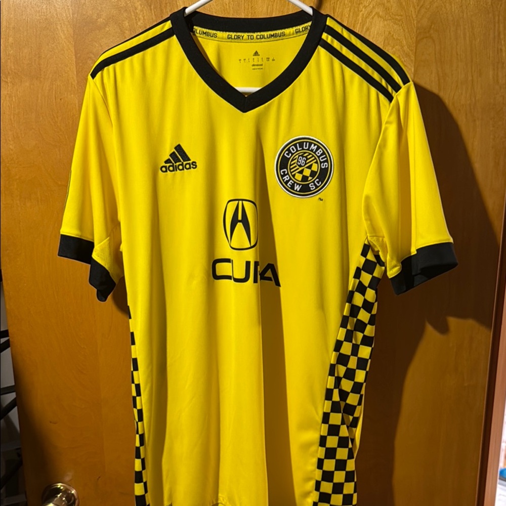 Adidas Columbus Crew SC Yellow and Black Jersey